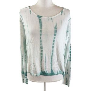 PLANET by Lauren G Womens Pullover Sweater Knit Tie Dye One Size Boxy Pima Modal